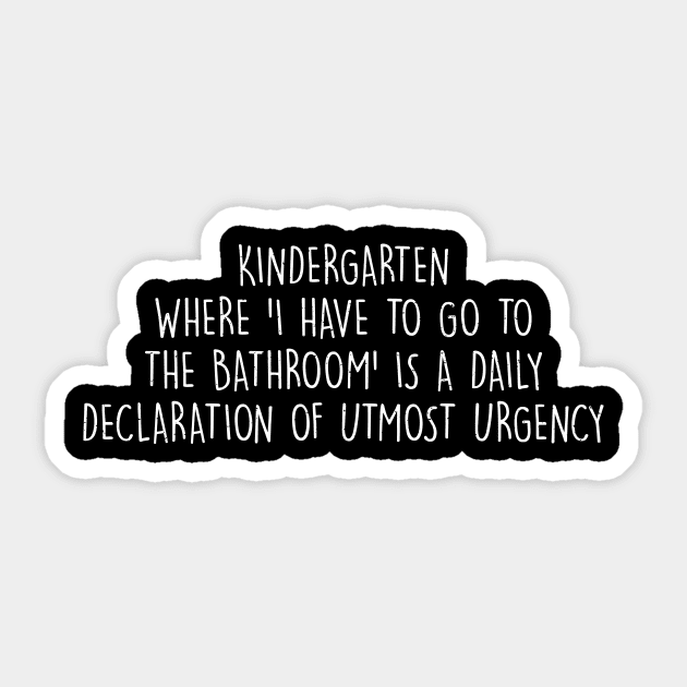 Kindergarten Teacher Sticker by trendynoize